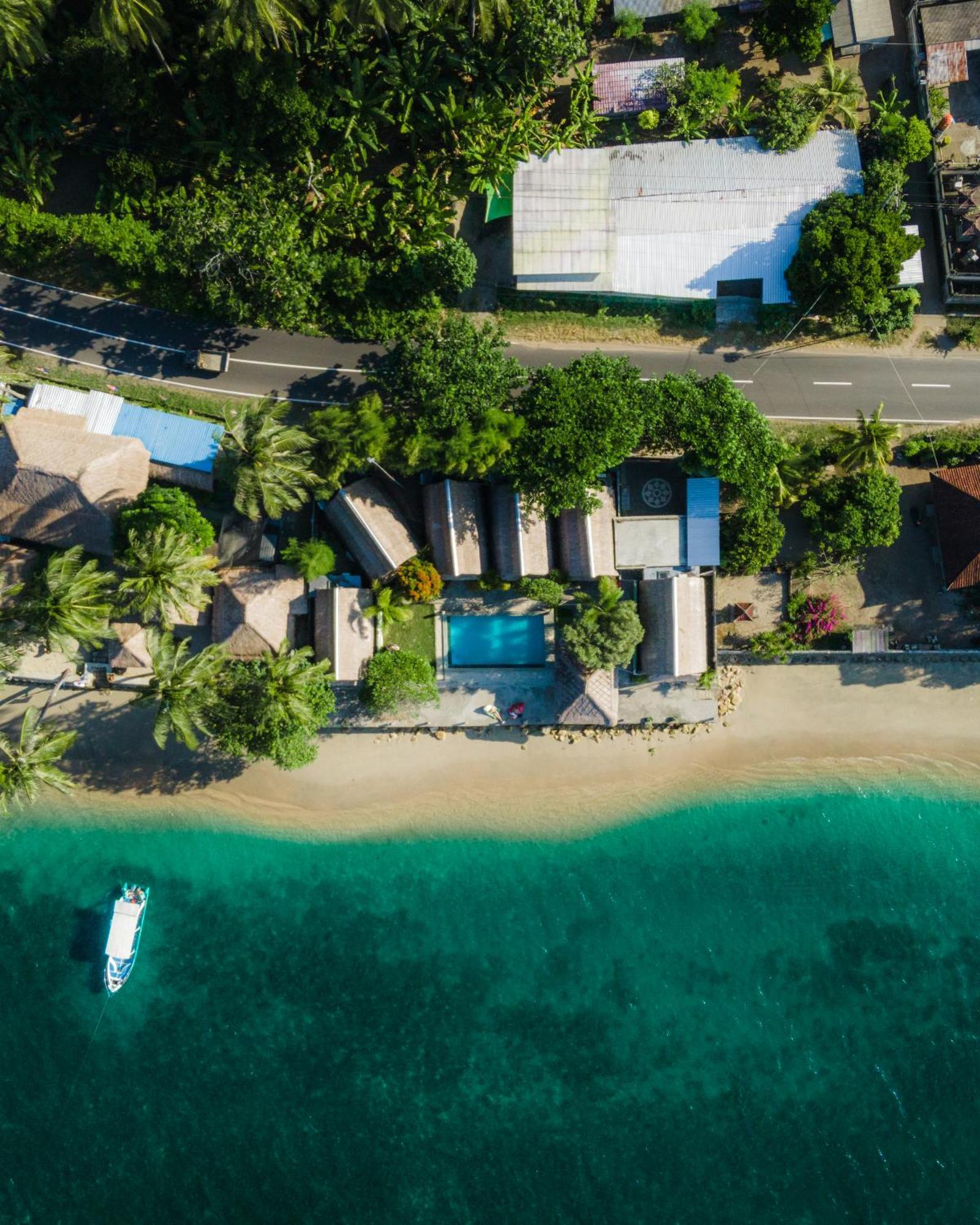Krisna Bungalows And Restaurant Sekotong Ngoại thất bức ảnh