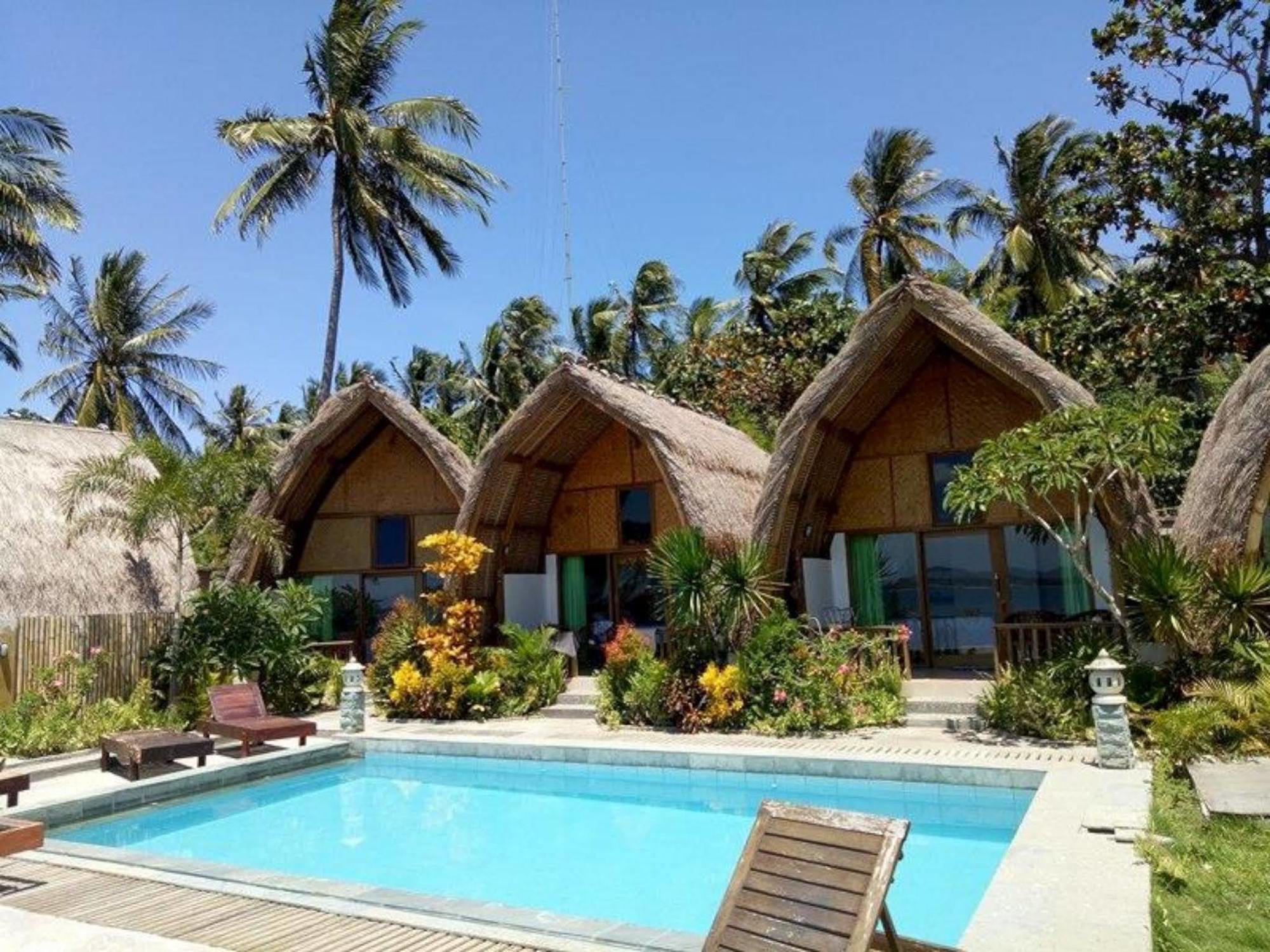 Krisna Bungalows And Restaurant Sekotong Ngoại thất bức ảnh